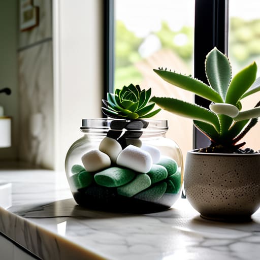 Stress-free bathroom organization for a sanctuary.