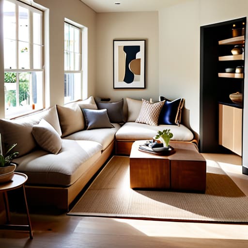 Modern living room layout ideas for small spaces.