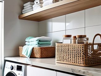 Effective laundry room organization storage solutions.