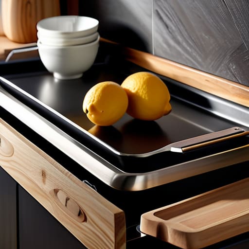 Kitchen organization using The "Vertical Everything" Rule.