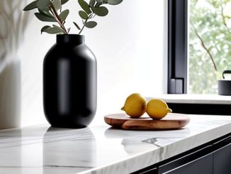 Kitchen organization ideas for clear counters.